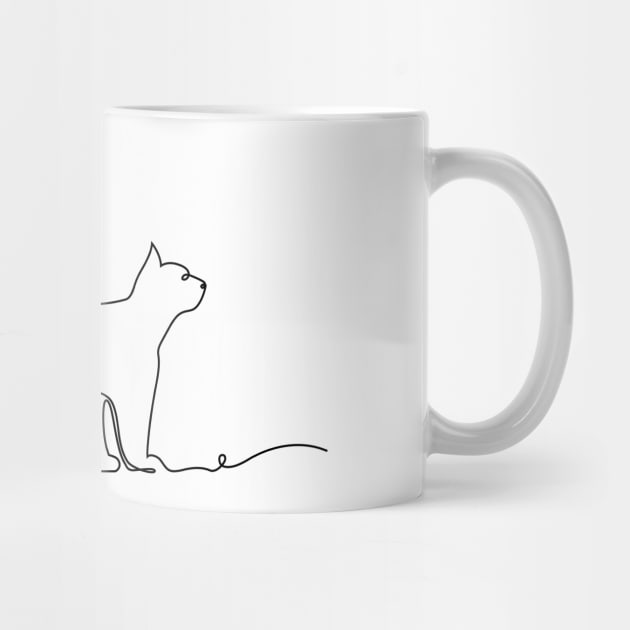 Cat Line art by Dynamic Design